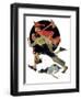 "To the Rescue", March 28,1931-Norman Rockwell-Framed Giclee Print