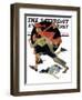 "To the Rescue" Saturday Evening Post Cover, March 28,1931-Norman Rockwell-Framed Giclee Print