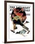 "To the Rescue" Saturday Evening Post Cover, March 28,1931-Norman Rockwell-Framed Giclee Print