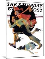 "To the Rescue" Saturday Evening Post Cover, March 28,1931-Norman Rockwell-Mounted Giclee Print