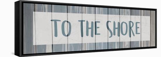 To the Shore-Kimberly Allen-Framed Stretched Canvas