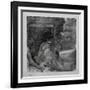 To the theatre. Around 1878. Monotype has black ink from China.-Edgar Degas-Framed Giclee Print