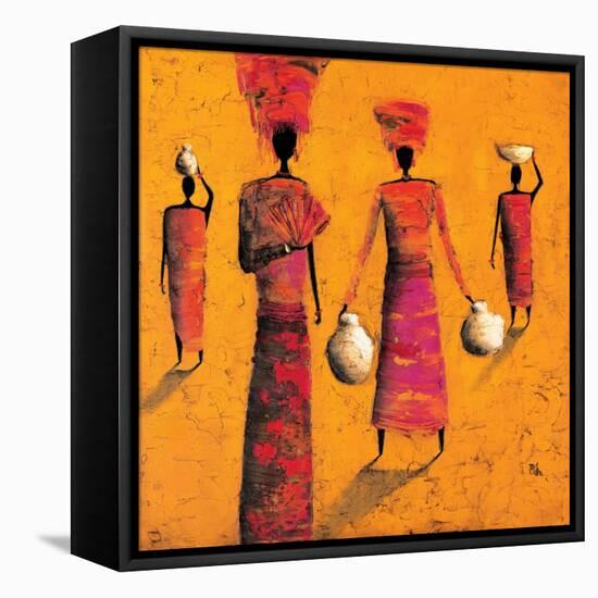 To the Village-Michel Rauscher-Framed Stretched Canvas