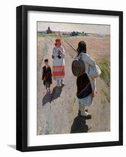 To the Work-Sergei Arsenyevich Vinogradov-Framed Giclee Print