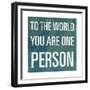 To the World-null-Framed Premium Giclee Print