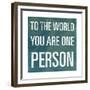 To the World-null-Framed Premium Giclee Print