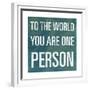 To the World-null-Framed Premium Giclee Print