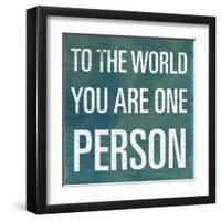 To the World-null-Framed Art Print