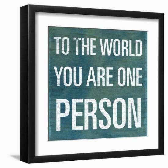 To the World-null-Framed Art Print