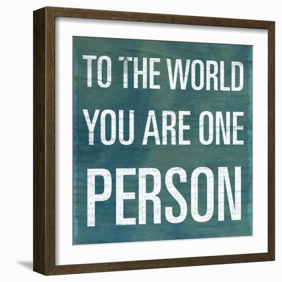 To the World-null-Framed Art Print