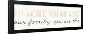 To the World-Kimberly Allen-Framed Art Print