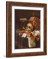 To Vanity, a Vanitas-Evert Collier-Framed Giclee Print