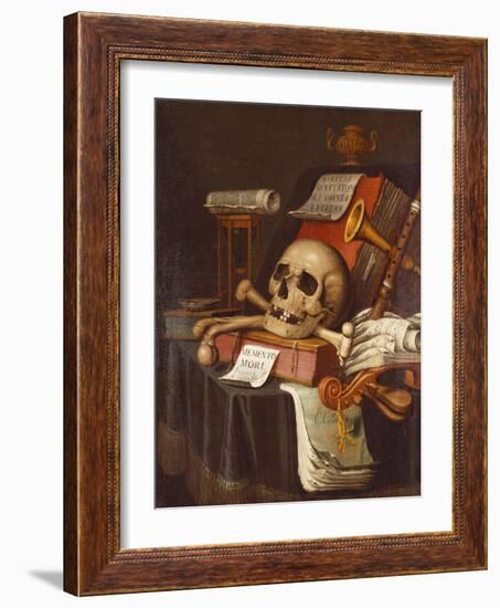 To Vanity, a Vanitas-Evert Collier-Framed Giclee Print