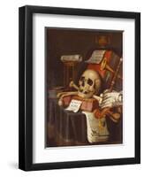 To Vanity, a Vanitas-Evert Collier-Framed Premium Giclee Print