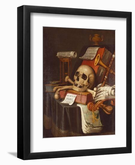 To Vanity, a Vanitas-Evert Collier-Framed Premium Giclee Print