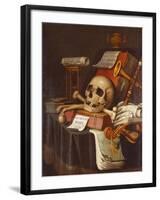 To Vanity, a Vanitas-Evert Collier-Framed Giclee Print