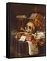 To Vanity, a Vanitas-Evert Collier-Framed Stretched Canvas