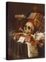 To Vanity, a Vanitas-Evert Collier-Stretched Canvas