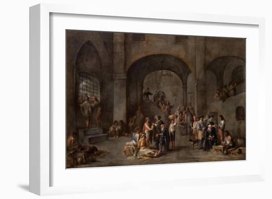 To Visit the Imprisoned, C. 1640-Cornelis De Wael-Framed Giclee Print