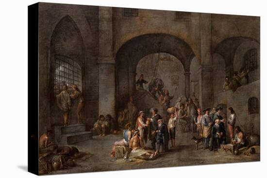 To Visit the Imprisoned, C. 1640-Cornelis De Wael-Stretched Canvas