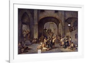 To Visit the Imprisoned, Cycle from the Seven Works of Mercy, after 1625-Cornelis De Wael-Framed Giclee Print