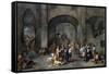 To Visit the Imprisoned-Cornelis De Wael-Framed Stretched Canvas