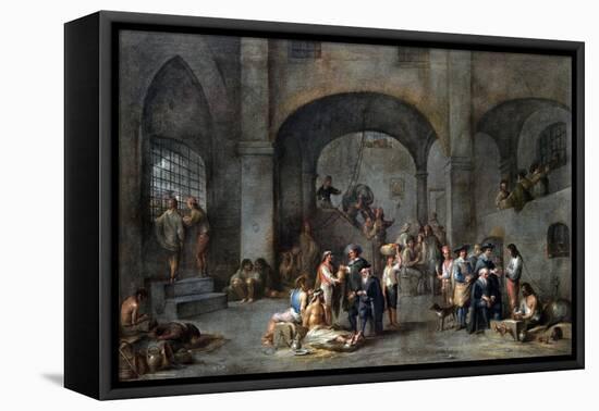 To Visit the Imprisoned-Cornelis De Wael-Framed Stretched Canvas