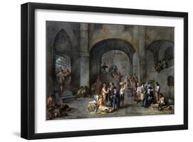 To Visit the Imprisoned-Cornelis De Wael-Framed Giclee Print