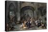 To Visit the Imprisoned-Cornelis De Wael-Stretched Canvas