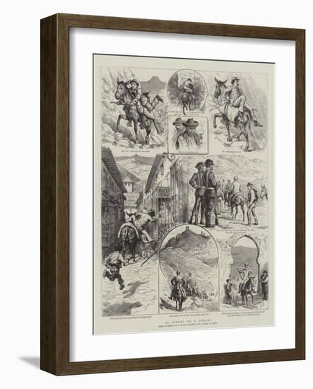 To Ximena on a Donkey-Godefroy Durand-Framed Giclee Print