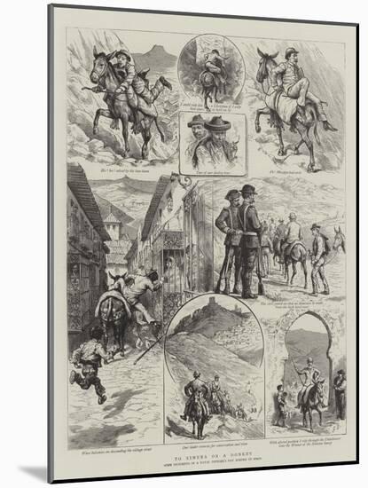 To Ximena on a Donkey-Godefroy Durand-Mounted Giclee Print