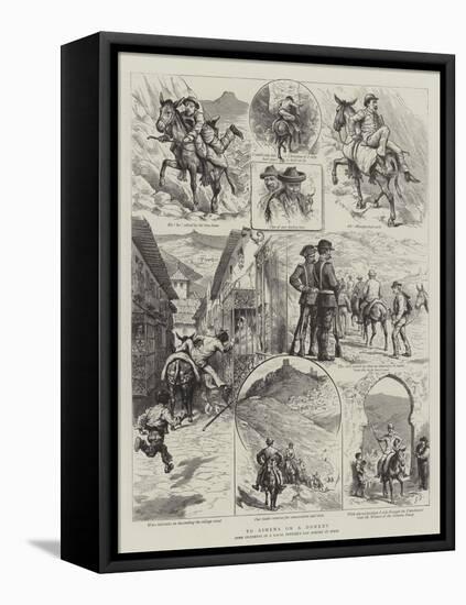 To Ximena on a Donkey-Godefroy Durand-Framed Stretched Canvas