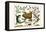 Toad, Lizard, Serpentes, Leopard Frog, Capers-Albertus Seba-Framed Stretched Canvas