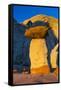 Toadstool Shaped Hoodoo at Sunset-Juan Carlos Munoz-Framed Stretched Canvas