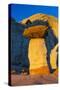 Toadstool Shaped Hoodoo at Sunset-Juan Carlos Munoz-Stretched Canvas