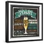 Toast Chalk 1-Melody Hogan-Framed Art Print