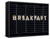 Toast Letters Spelling the Word Breakfast on a Rack-Neil Setchfield-Framed Stretched Canvas