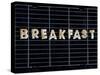 Toast Letters Spelling the Word Breakfast on a Rack-Neil Setchfield-Stretched Canvas