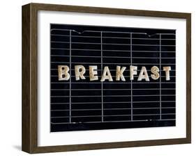 Toast Letters Spelling the Word Breakfast on a Rack-Neil Setchfield-Framed Photographic Print