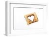 Toast with Blanked Out Heart, Cut Out, Studio-Axel Schmies-Framed Photographic Print