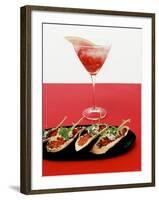 Toasted Bread with Red Pesto and Goat's Cheese, Cocktail-Alexander Van Berge-Framed Photographic Print