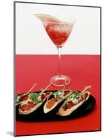 Toasted Bread with Red Pesto and Goat's Cheese, Cocktail-Alexander Van Berge-Mounted Photographic Print