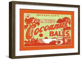 Toasted Cocoanut Balls-null-Framed Art Print