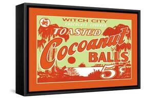 Toasted Cocoanut Balls-null-Framed Stretched Canvas