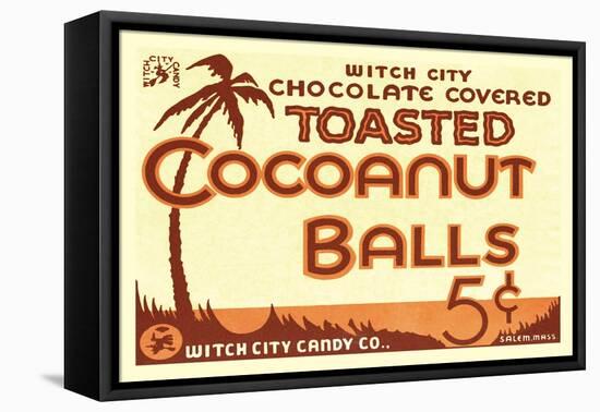 Toasted Cocoanut Balls-null-Framed Stretched Canvas