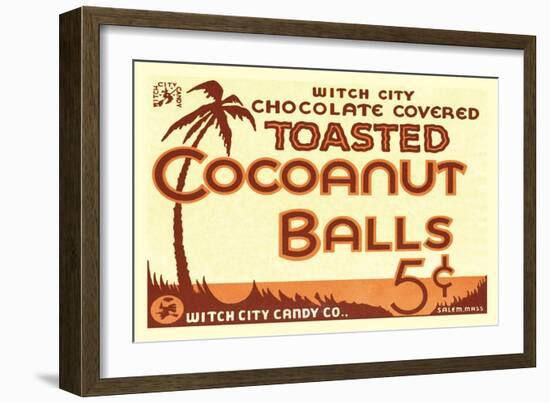 Toasted Cocoanut Balls-null-Framed Art Print