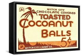 Toasted Cocoanut Balls-null-Framed Stretched Canvas