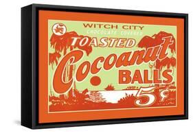 Toasted Cocoanut Balls-null-Framed Stretched Canvas