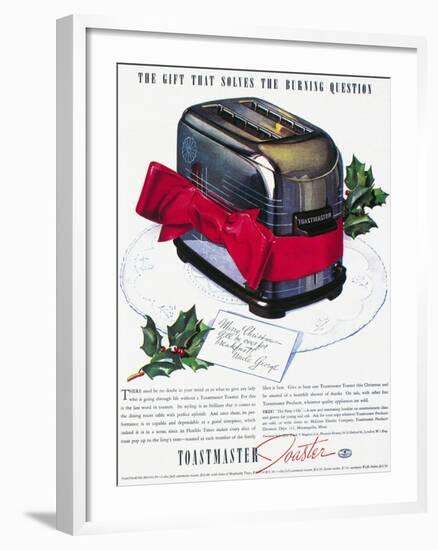 Toaster Ad, 1937-null-Framed Giclee Print