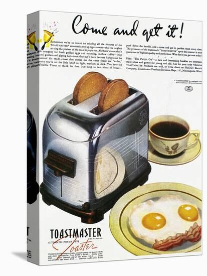 Toaster Ad, 1938-null-Stretched Canvas